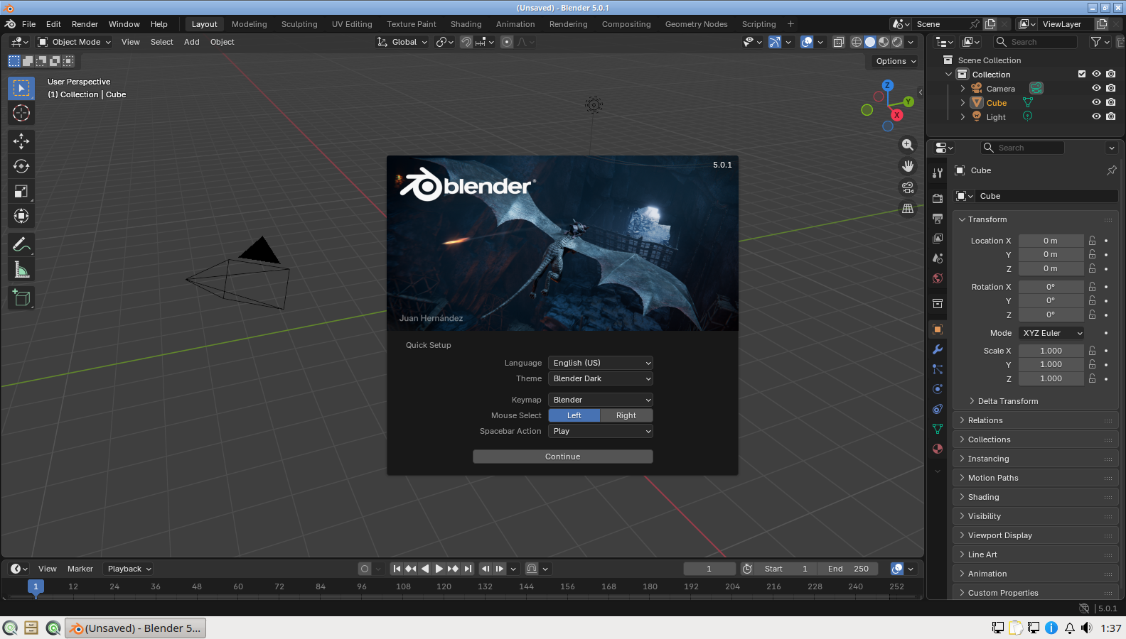 Blender on SnipeOS